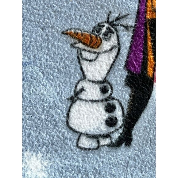 Disney Frozen II Childs Blanket 48" X 42" 100% Polyester Blue Anna Elsa & Olaf - Picture 5 of 10